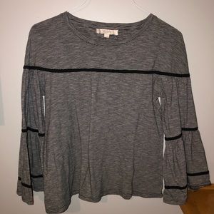 LOFT flared sleeve top